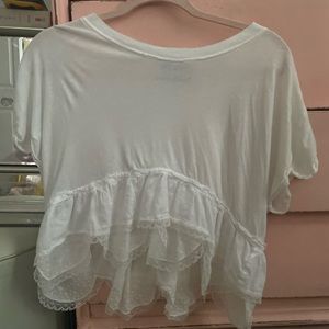 Urban outfiters cropped tiered shirt